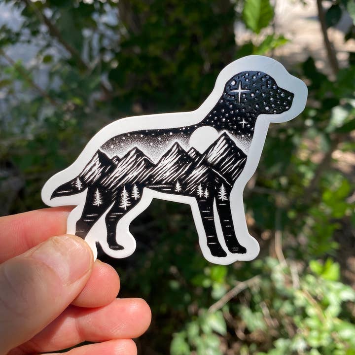 Sticker Art - Wholesale Sticker - The Adventure Dog Outdoor Sticker1