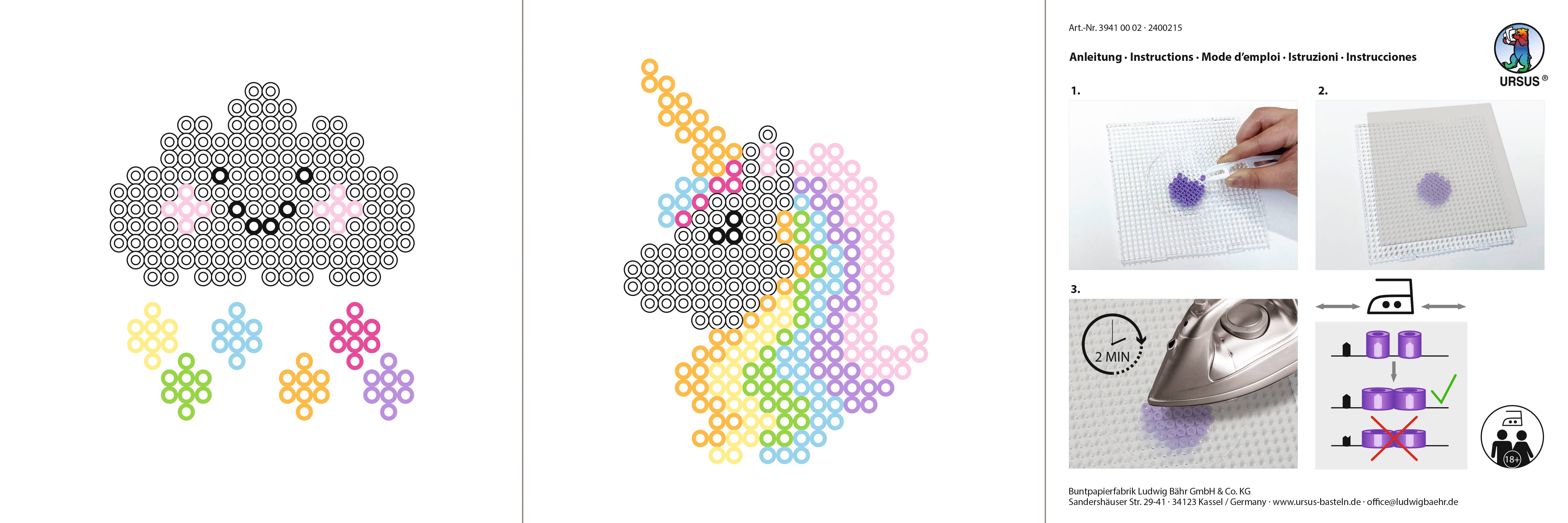 URSUS® / Buntpapierfabrik Ludwig Bähr GmbH & Co. KG - Wholesale DIY Craft Kit - Kids - Iron-on bead set "Rainbow"9