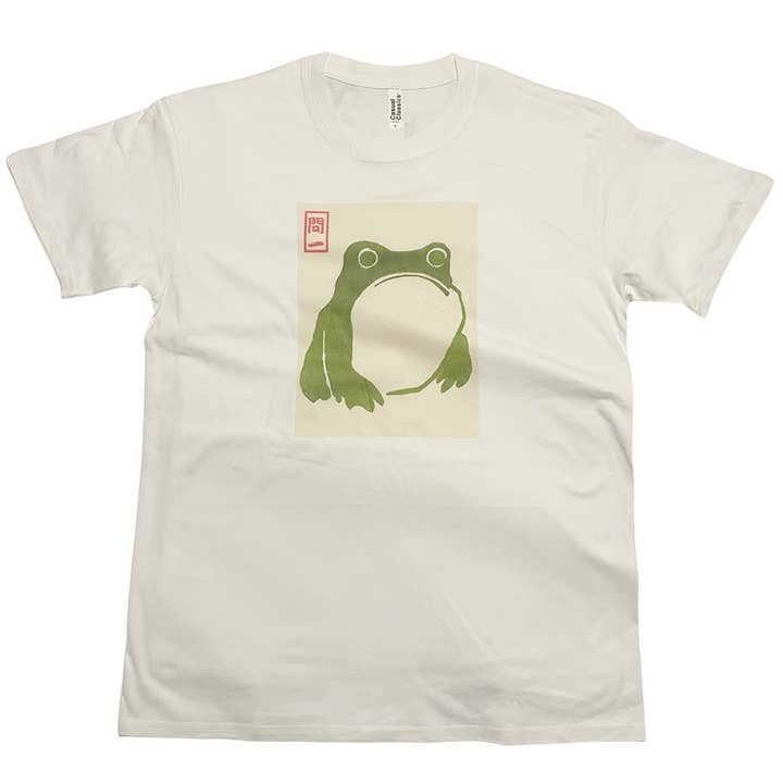 Matsumoto Hoji Frog T-Shirt Vintage Japanese Woodblock Art for wholesale by ZZZEBRAAA LIMITED