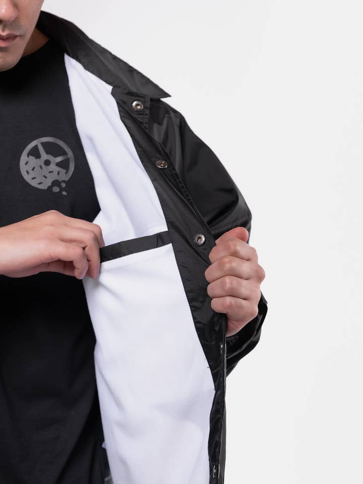 Black Executive Chef Coach's Jacket for wholesale on Faire9