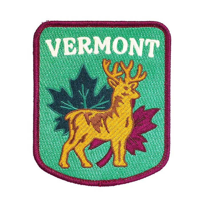 Vermont Embroidered Patch for wholesale by Oxford Pennant