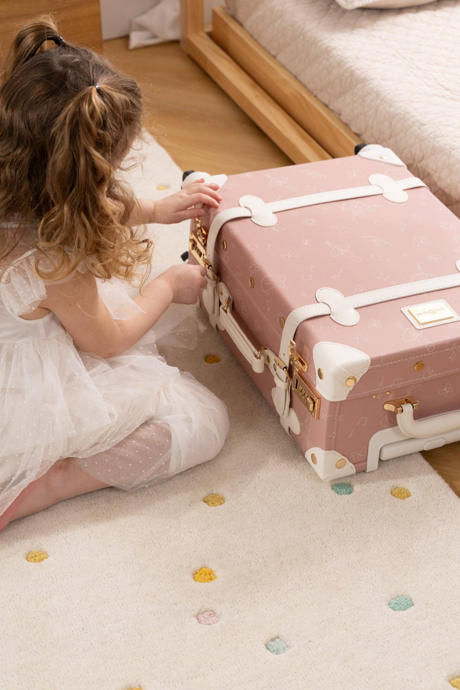 Coco Village - Wholesale Luggage - Kids - Vegan Leather Carry-On Suitcase - Ballerina8
