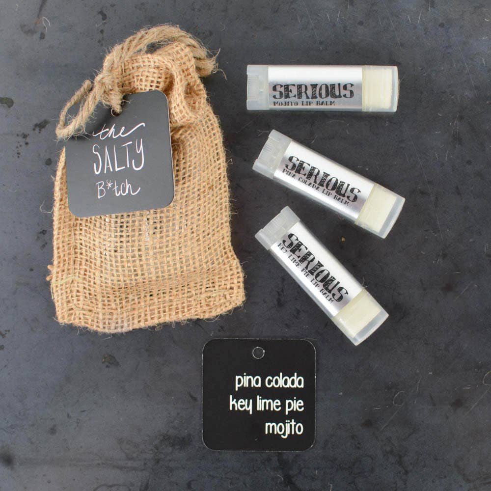Serious Lip Balm - Wholesale Lip Balm Set - Natural Lip Balm - The SALTY Bundle Gift Set3