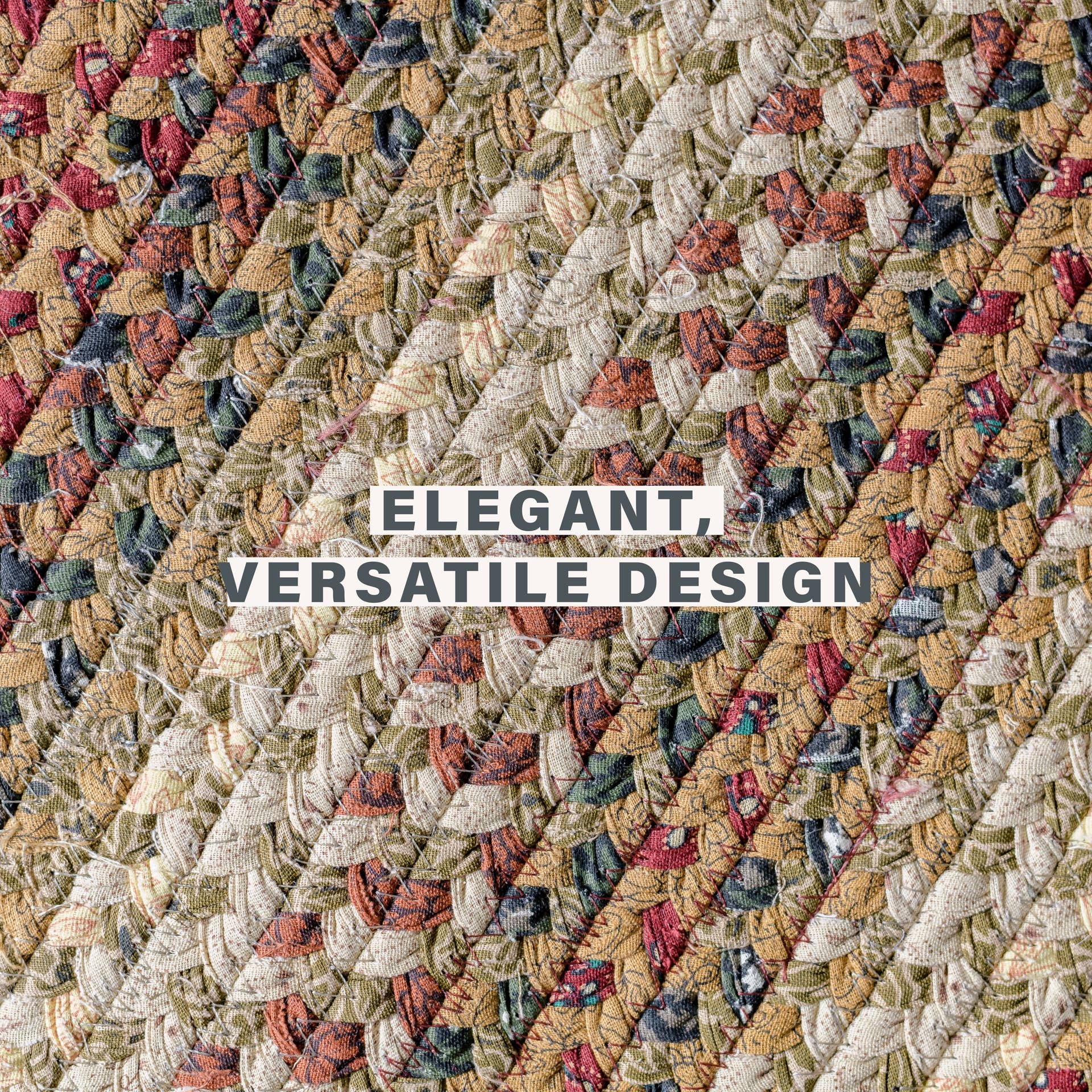 Homespice Decor - Vendita all'ingrosso Tappeto - Tappeto Intrecciato in Cotone di Lusso Torta di Zucca, Ricchi Multicolori7