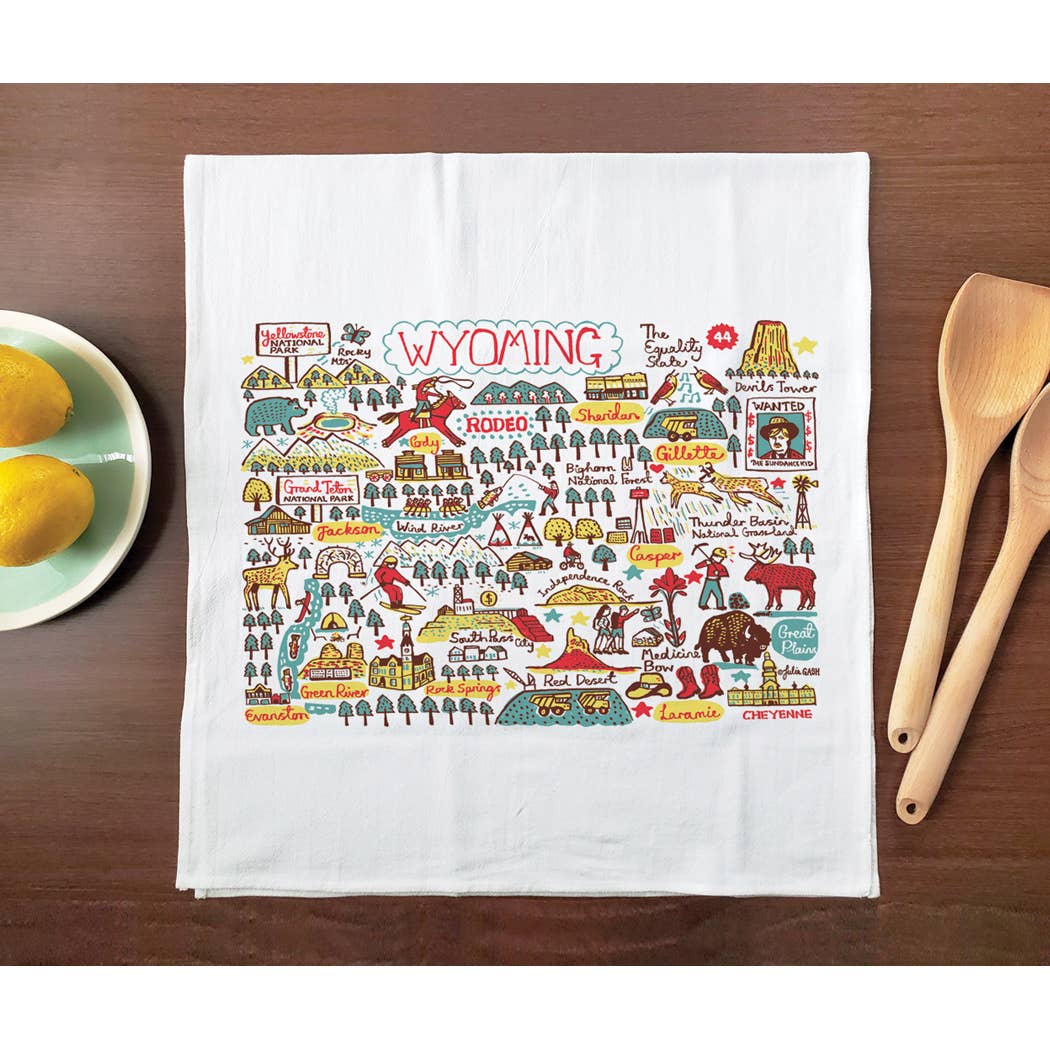 Allport Editions - Wholesale Tea Towel - Statescapes Towel Series - see all 29 States!28