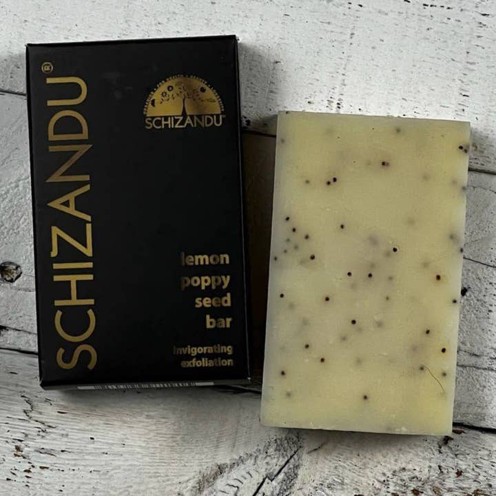 Lemon Poppy Seed Cleansing Bar - Organic Ingredients for wholesale by Schizandu Organics
