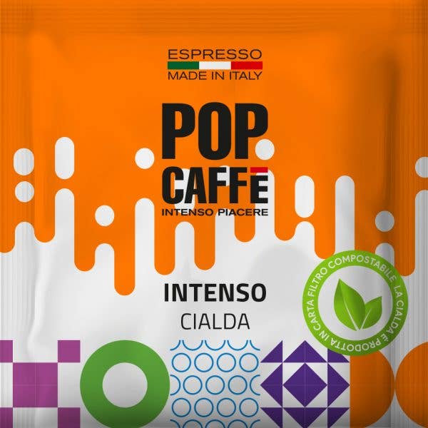 POP CAFFE' - Wholesale Instant Coffee/Espresso - POP CAFFE' WAFFLE ESE 44 
INTENSE BLEND 
BOX OF 150 PIECES1