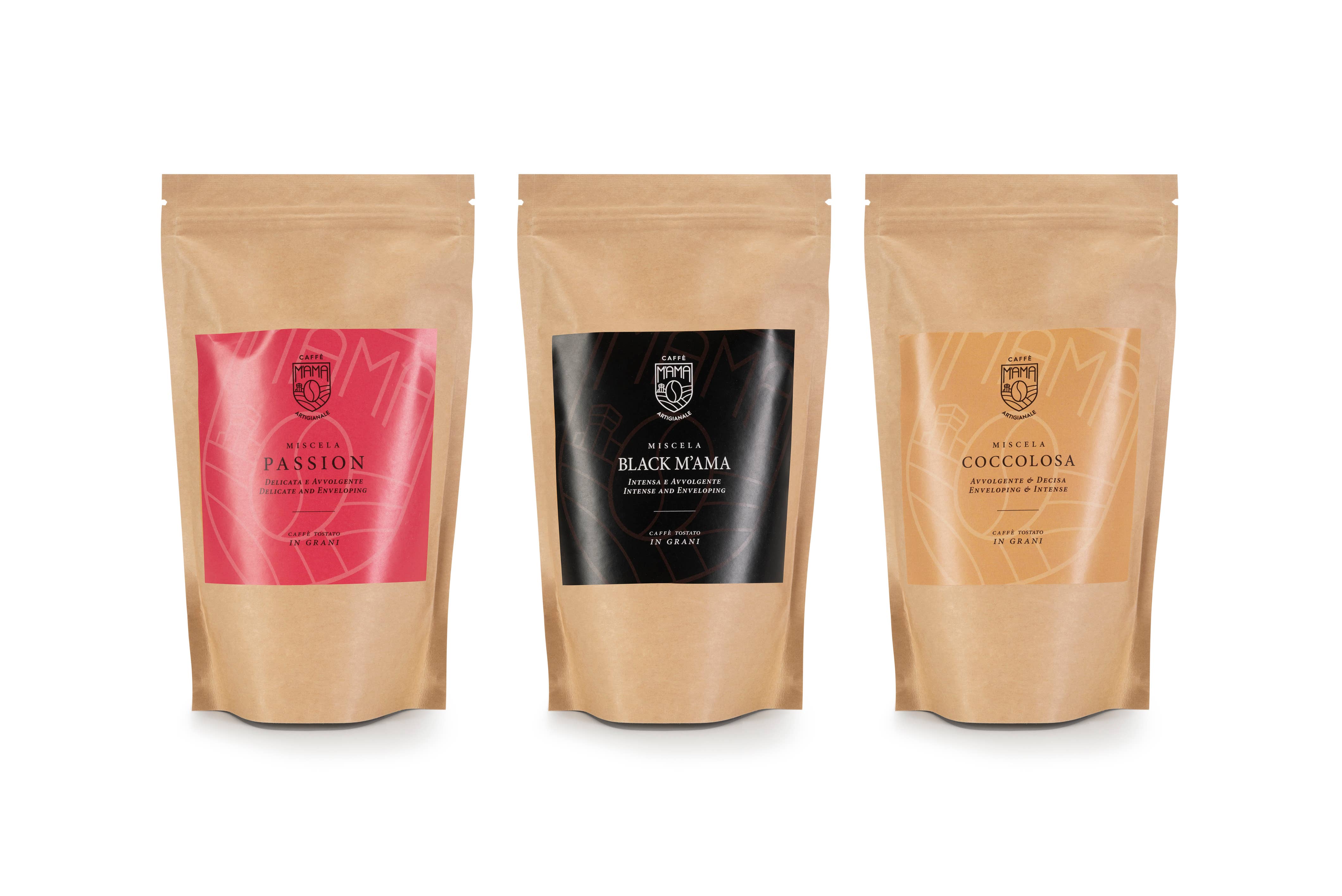 Cafe srls - Wholesale Coffee Beans - M'AMA PREMIUM PACK 250g x 48 pcs of coffee beans and ground 2