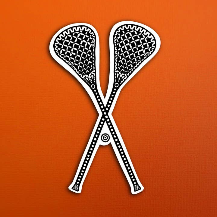 Lacrosse Sticker (WATERPROOF) for wholesale by Zenspire Designs