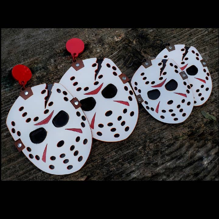 Scary Jason (Jason Voorhees) Dangle Earrings for wholesale by Mixtape Your Life
