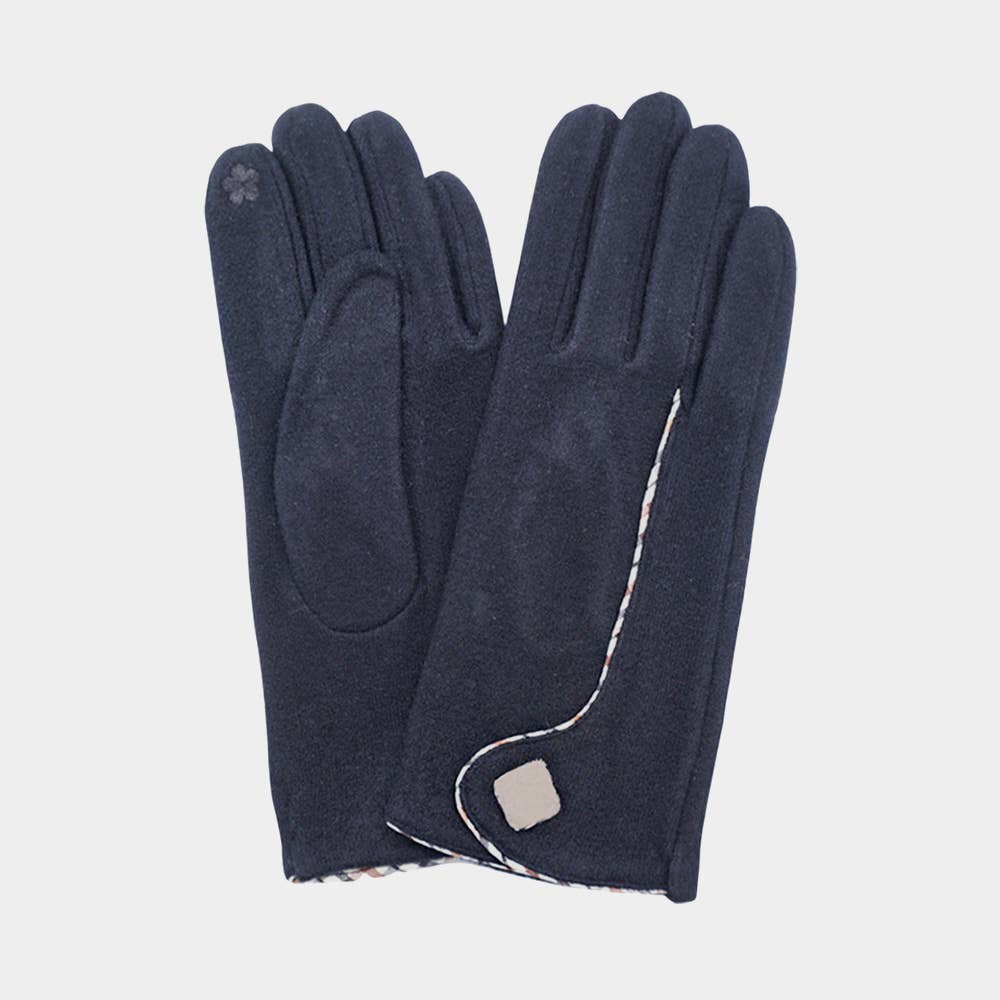 Sensibling Corp. - Wholesale Gloves - Women's - Contrast Stitch Accent Smart Touch Gloves5
