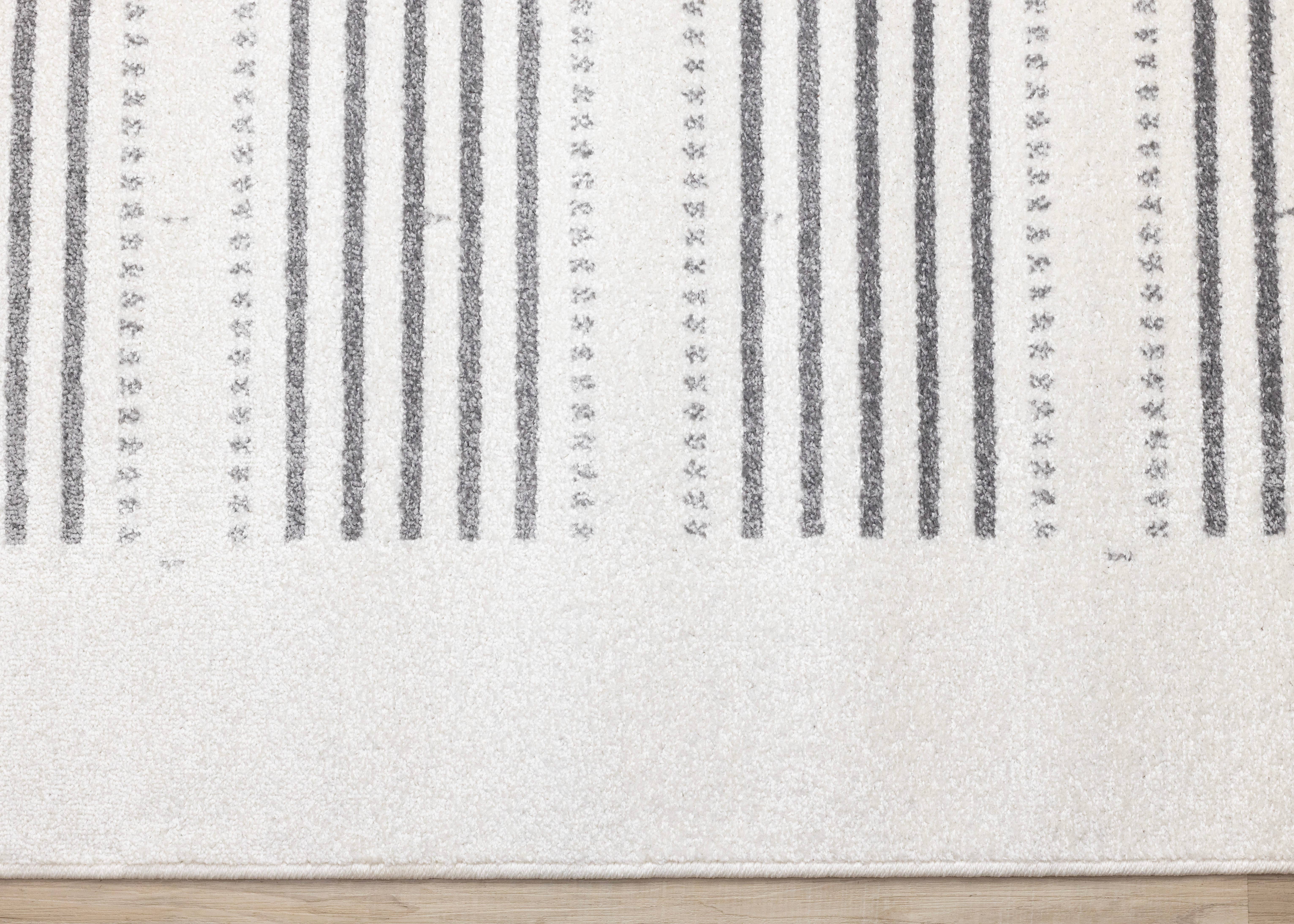 Century Cream Grey Modern Pet-Friendly Area Rug for wholesale on Faire9