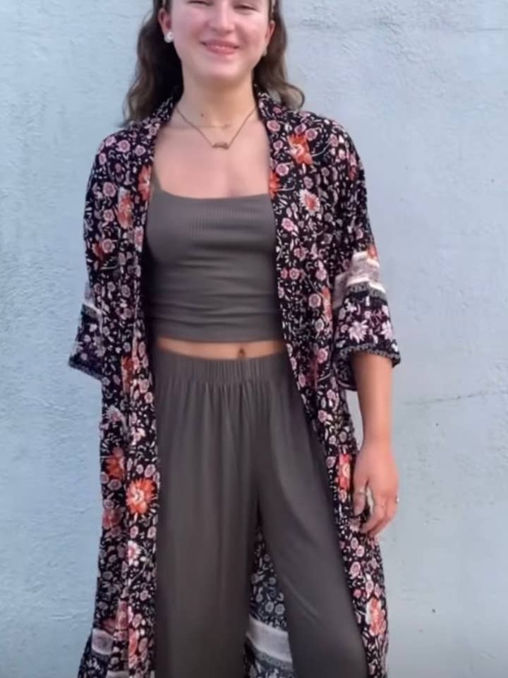 Bata negra estampada Mya para venta al por mayor de CONRADO®