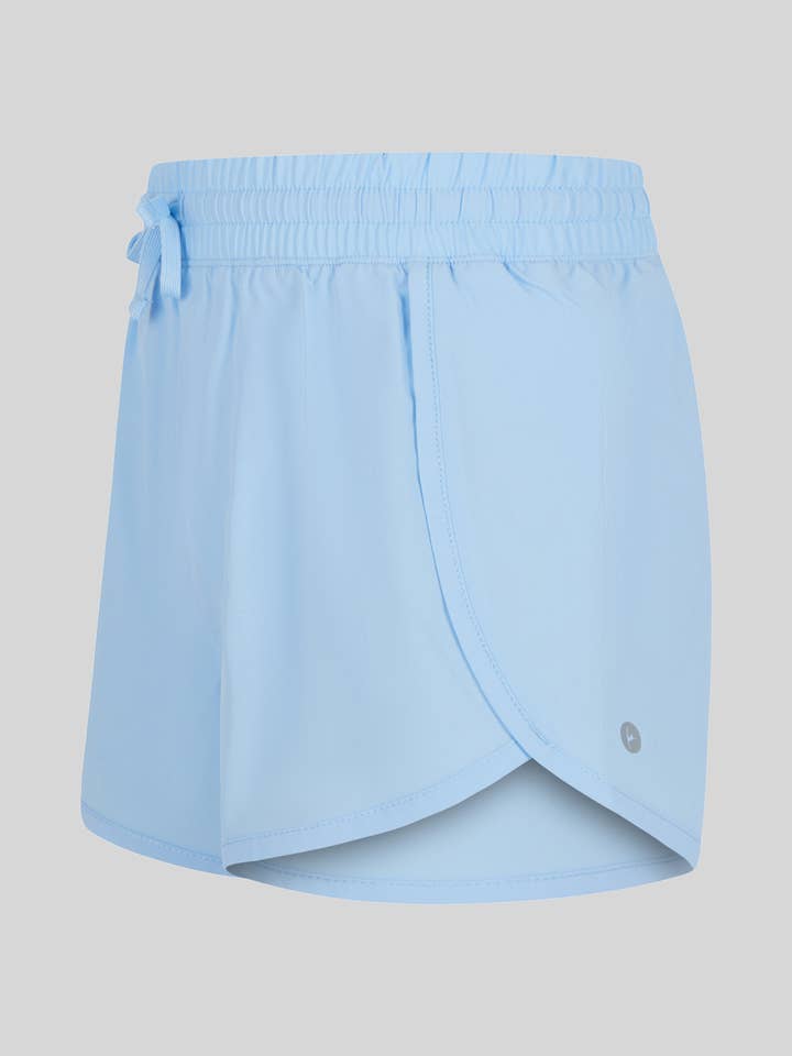 90 Degree by Reflex & Yogalicious - Wholesale Athletic Shorts - Kids - Girls Woven Running Shorts with Inner Panty3