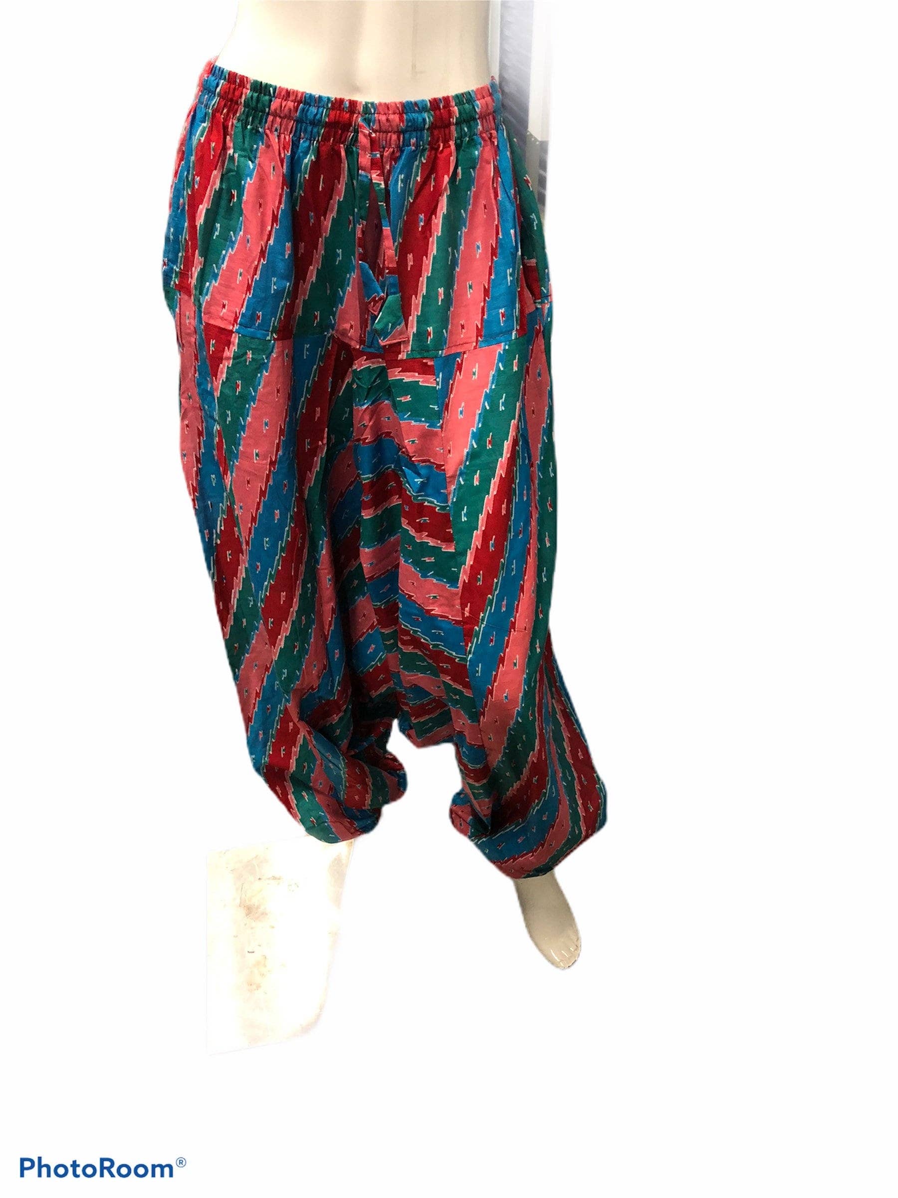 Funky Yak Ltd - Vente Pantalon – femme - Pantalon ample unisexe en coton style harem confortable3