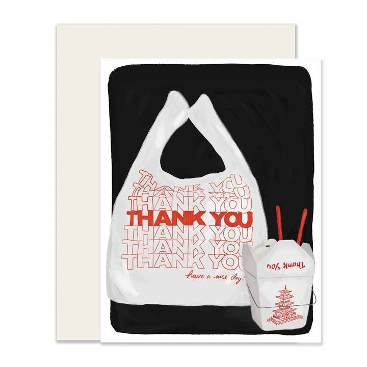 Takeout Thank You for wholesale by Slightly Stationery