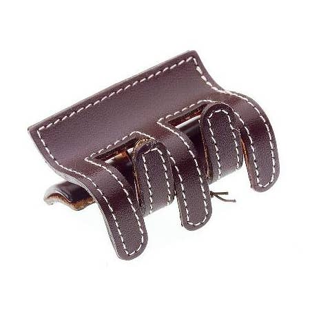 Sewn Leather Hair Claw 1074 for wholesale by CARAVAN J NAHON IMPORT