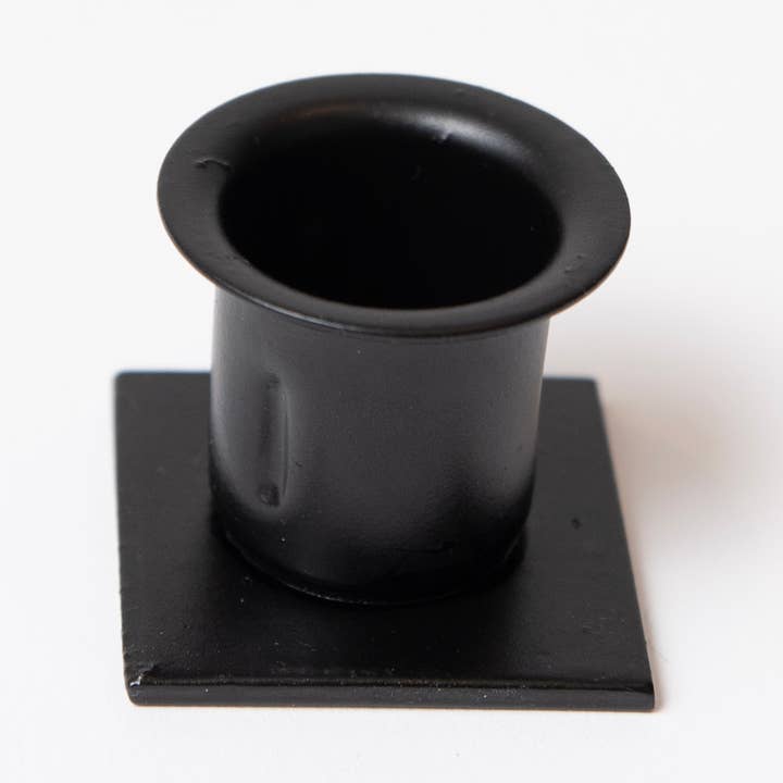 LMS Wholesale - Wholesale Candle Holder - Black Iron Square Taper Holder 0