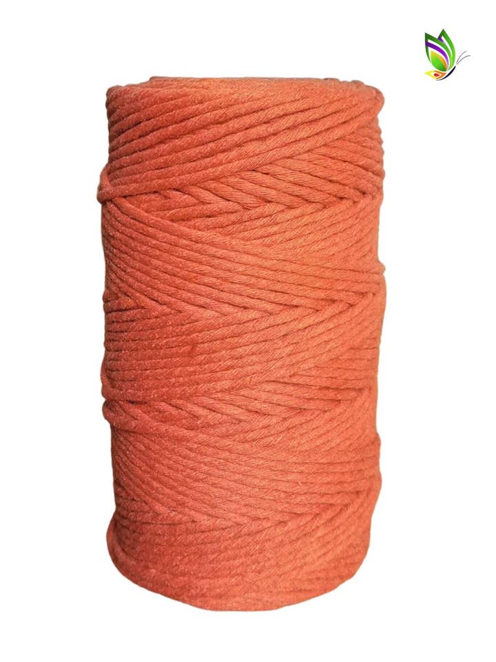Tvinnat bomullsgarn | ORANGE - Macramé för wholesale av Zaumi Loop