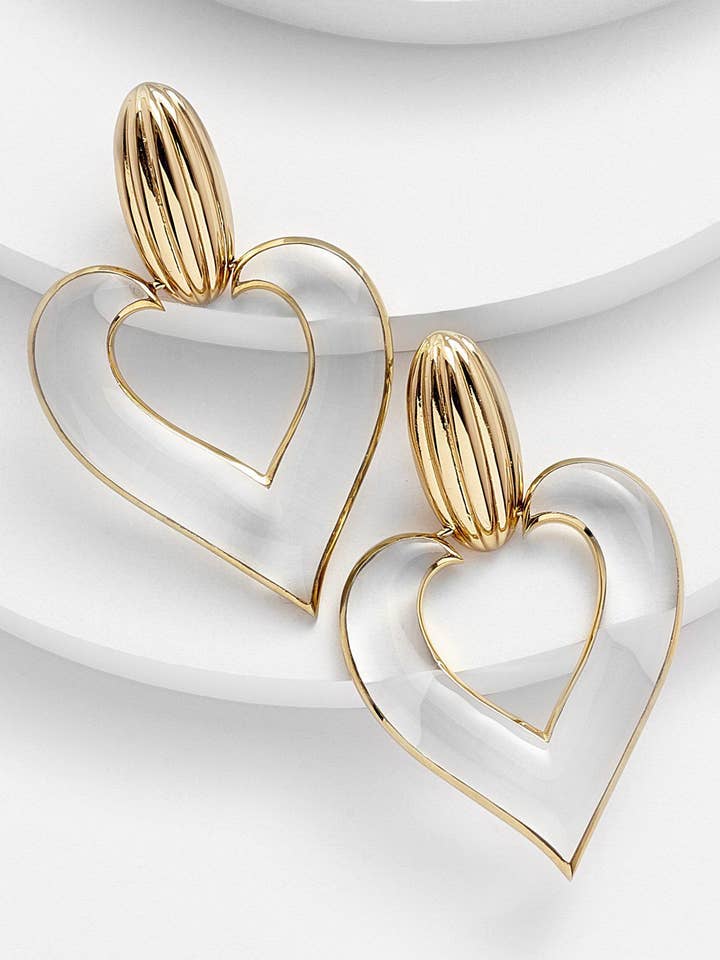 DONNA Heart Shaped Earrings for wholesale by Kosa Jewels