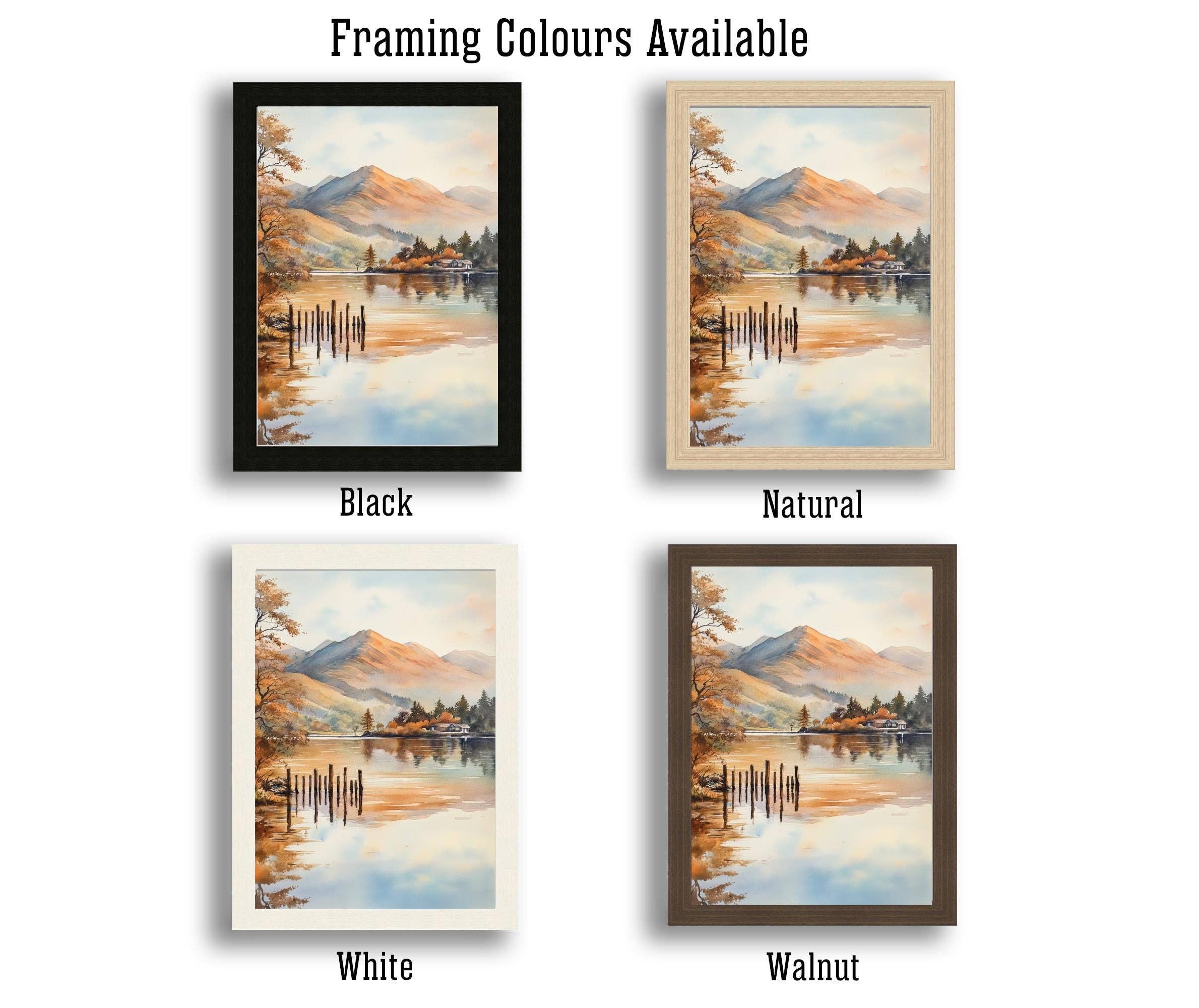 InkNPrintz – wholesale Art print – Derwentwater Lake District Watercolor Painting Lake District Landscape Art Derwentwater Poster UK Nature Art Watercolor Lake Painting Scenic2