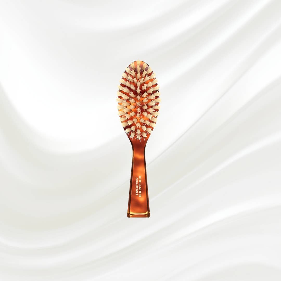 Koh-I-Noor - Wholesale Haarborstel/kam - Kleine ovale Jaspe-haarborstel met natuurlijke haren2