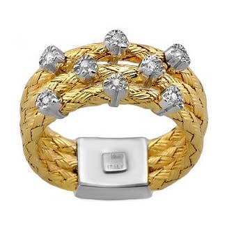 18K YG Diamond Heart Ring for wholesale by NYMAN JEWELERS