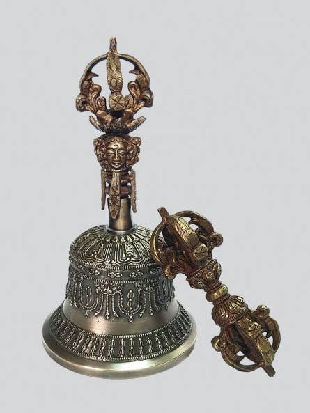 Prayer Bell & Dorje Meditation Supplies Set for wholesale by Kathmandu Imports