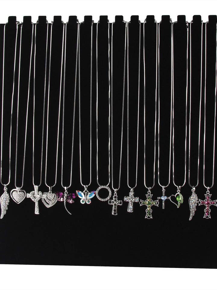 14-delige halsketting met hanger, assortiment voor wholesale door Eden Merry Jewelry by James Lawrence