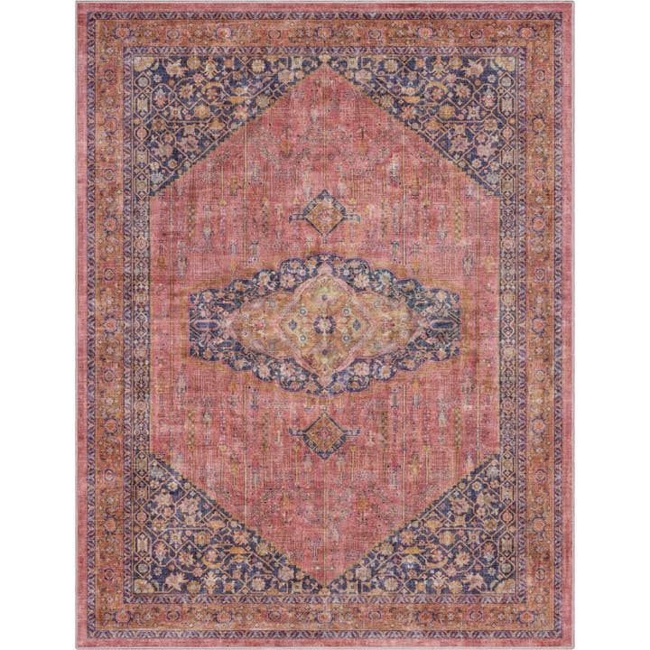 Tapis à tissage plat botanique oriental vintage de Saint-Marin pour la vente par Well Woven
