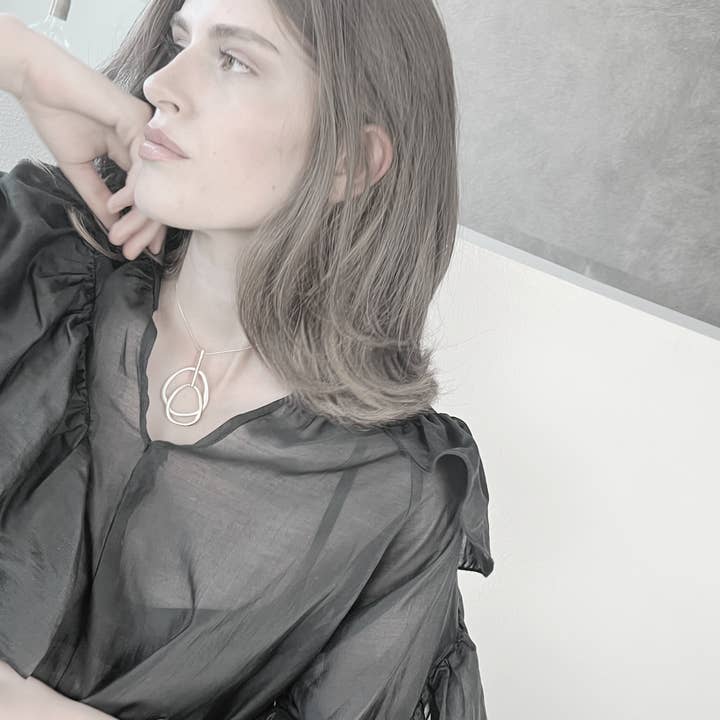 Dansk Copenhagen - Wholesale Pendant/Charm Necklace - Elysian IN:STORE 2-tone Adjustable Statement Necklace Silver Plating8