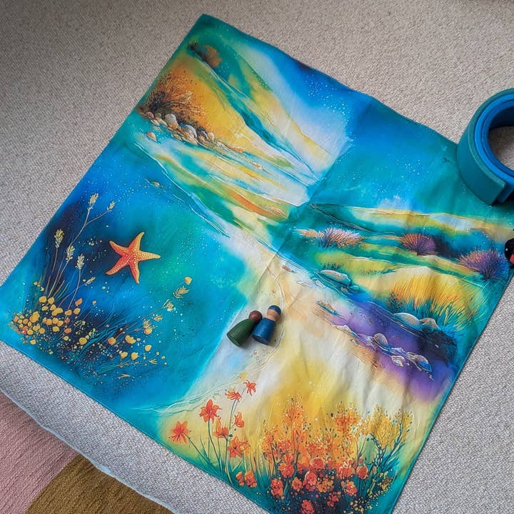 The British Wild: UK Habitats Edition Storytime Scarf for wholesale by Storytime Scarves