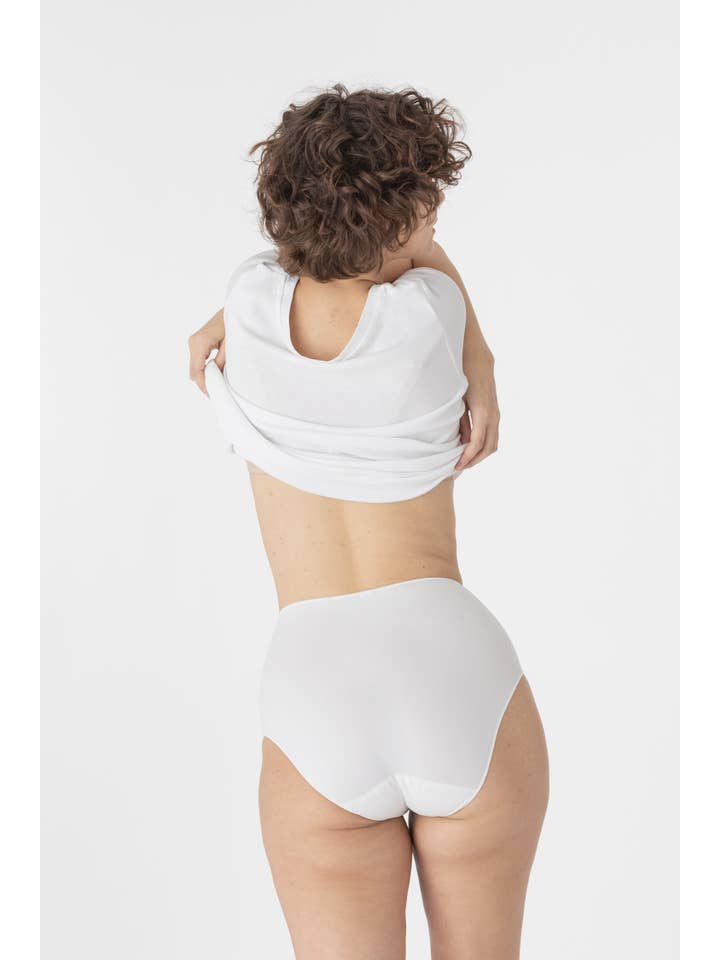 Maison Lejaby – Großhandel Unterwäsche – Damen – Maison Lejaby Unsichtbare weiße High-Waist-Höschen2