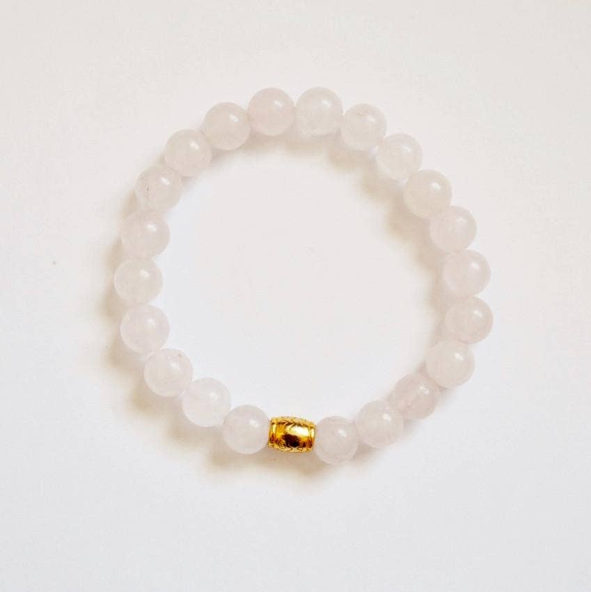 Alora Boutique Inc. - Wholesale Beaded Bracelet - Matte Rose Quartz Gemstone Bracelet | Unconditional love, Self-love, and Kindness2