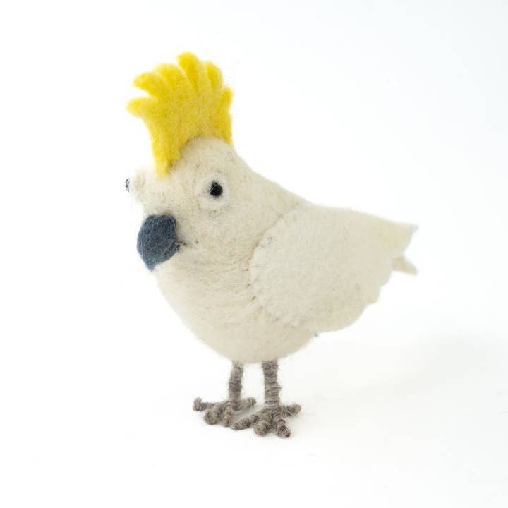 Vevoke - Wholesale Ornament - Handmade Felted Cockatoo1