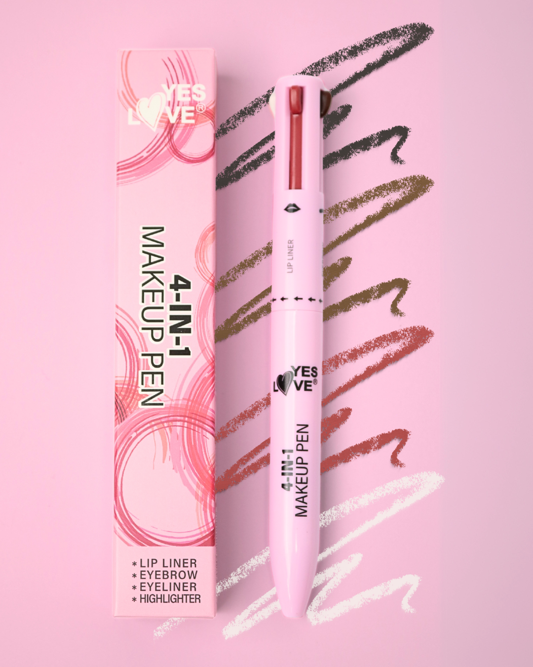 Yes Love Cosmetics - Wholesale Eyeliner/Pencil - MAKE UP PEN 2 IN 1 EYEBROWS, LINER, EYELINER, SHADOW1