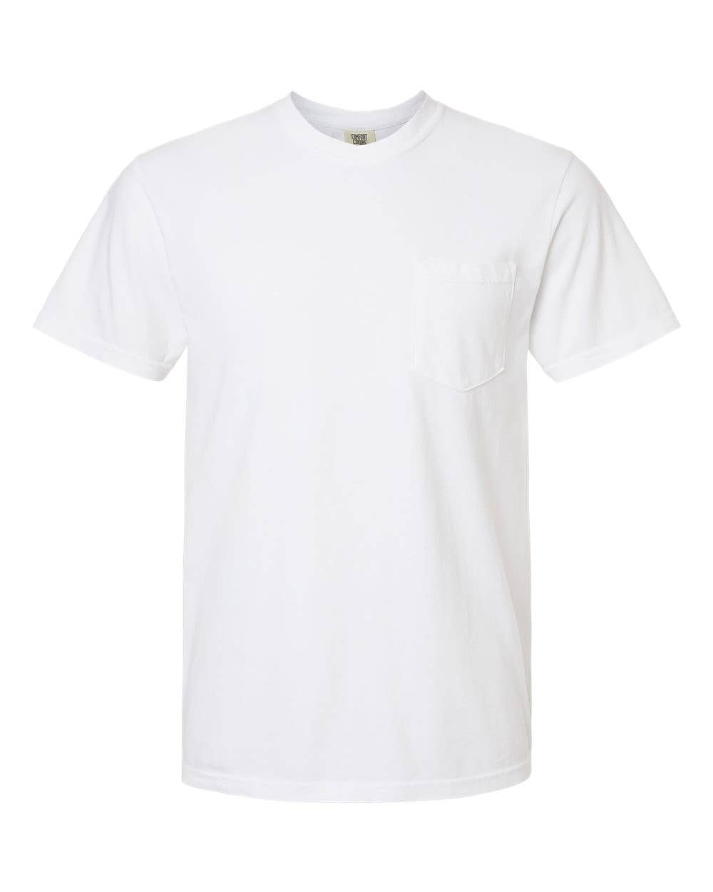 MYES BULK APPAREL - Vente T-shirt – unisexe - T-shirt Comfort Colors Heavyweight avec poche en 100 % coton filé à l'anneau0