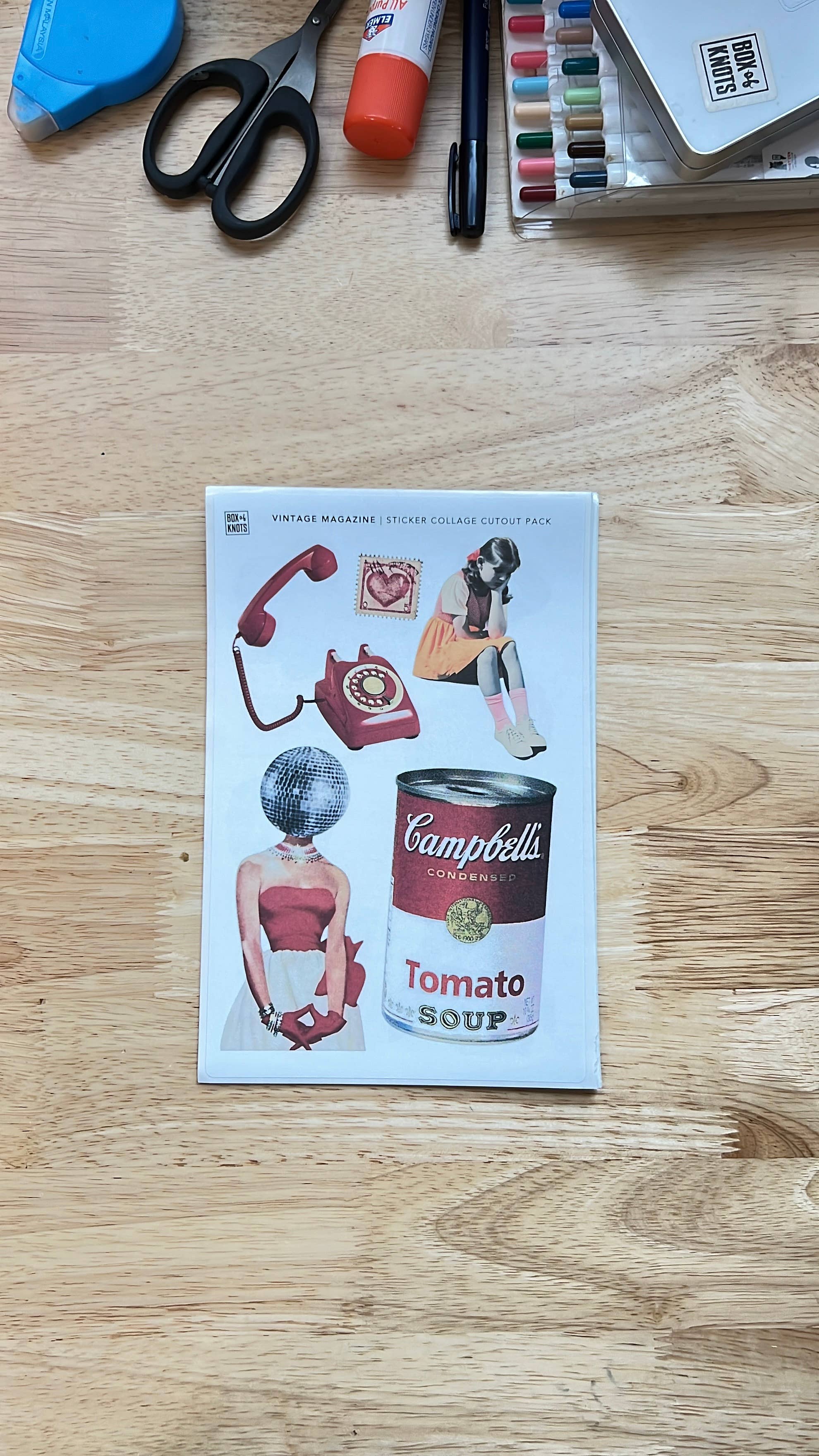 BOX OF KNOTS - Wholesale DIY Craft Kit - THE VINTAGE MAGAZINE COLLECTION | JOURNAL KIT10