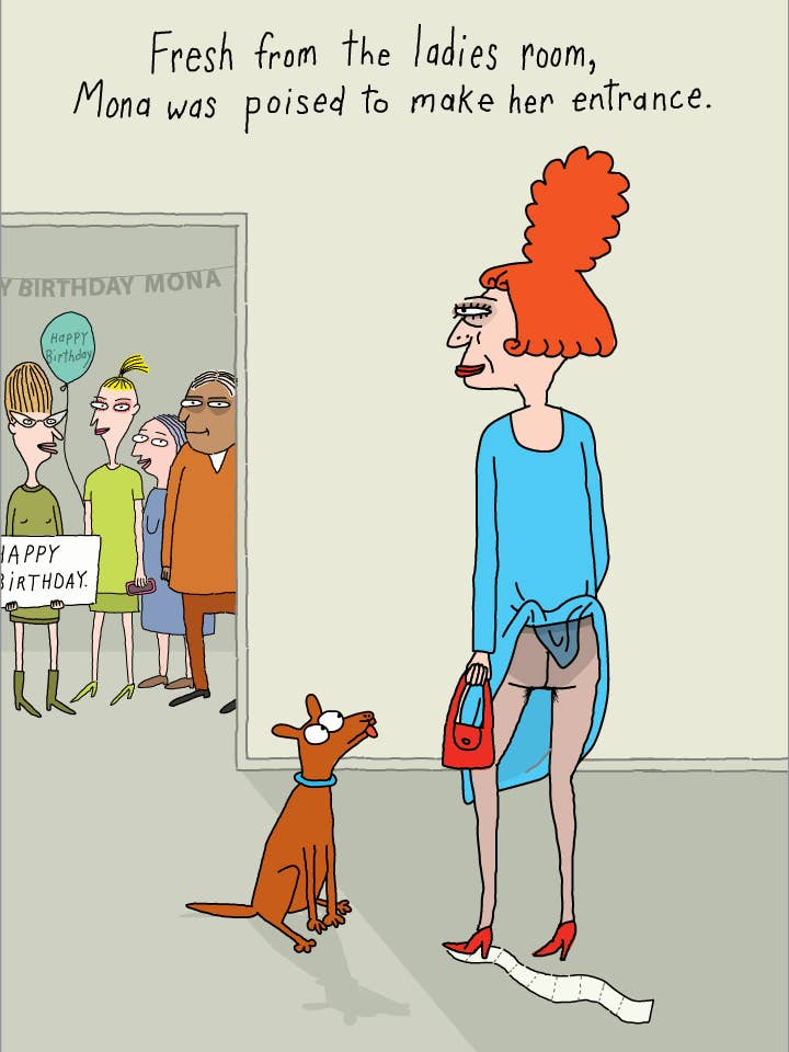 884 Entrada da Mona (cartão de aniversário) por atacado de Clayboys Cards