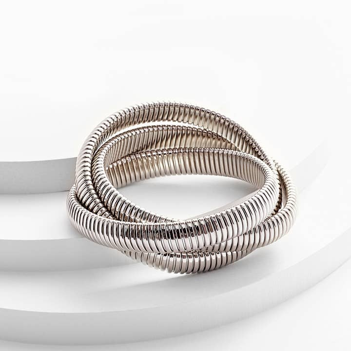 Kosa Jewels - Wholesale Bangle Bracelet - CLEMENTINE Triple Cobra Bracelets5