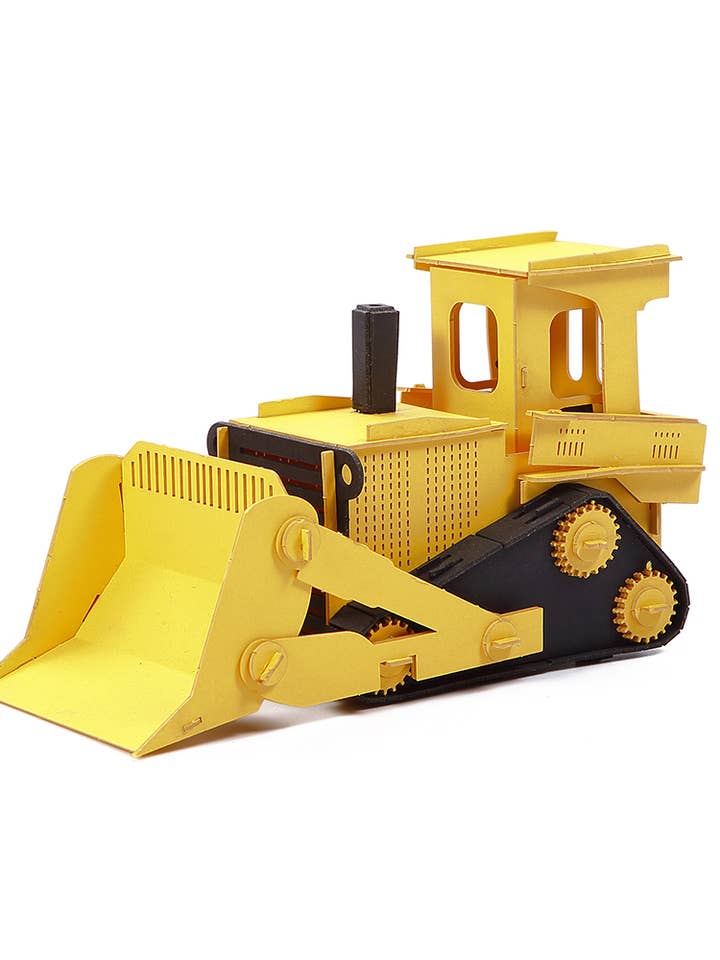 3d Paper card kit puzzle craft kit model Bulldozer for wholesale by Go on make me