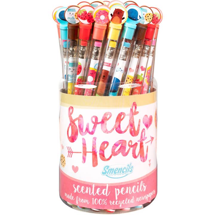 Sweetheart Smencils Cylinder of 50 for wholesale by Scentco, Inc