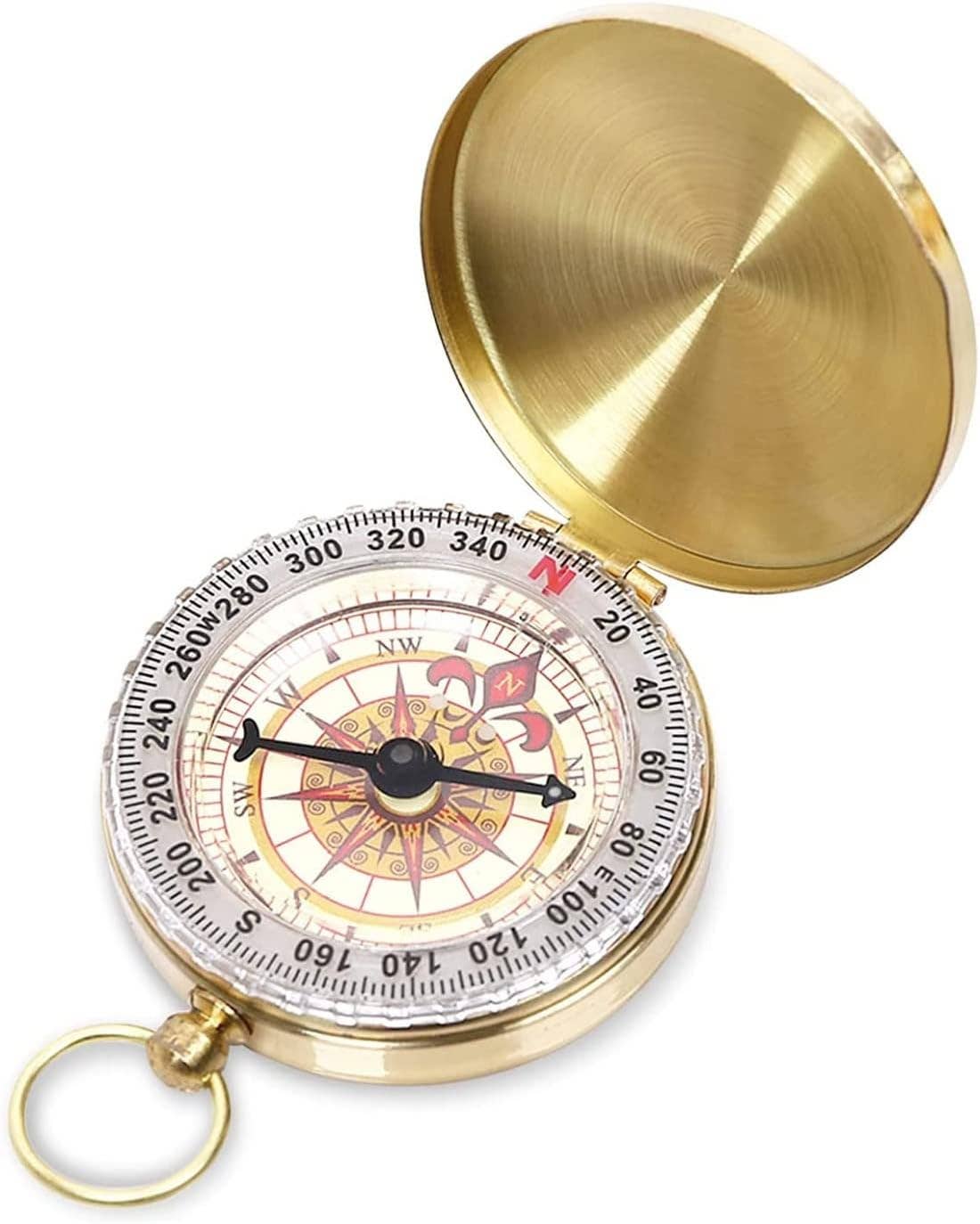 giftland - Wholesale Navigational Compass - Golden Metal Compass 5cm0