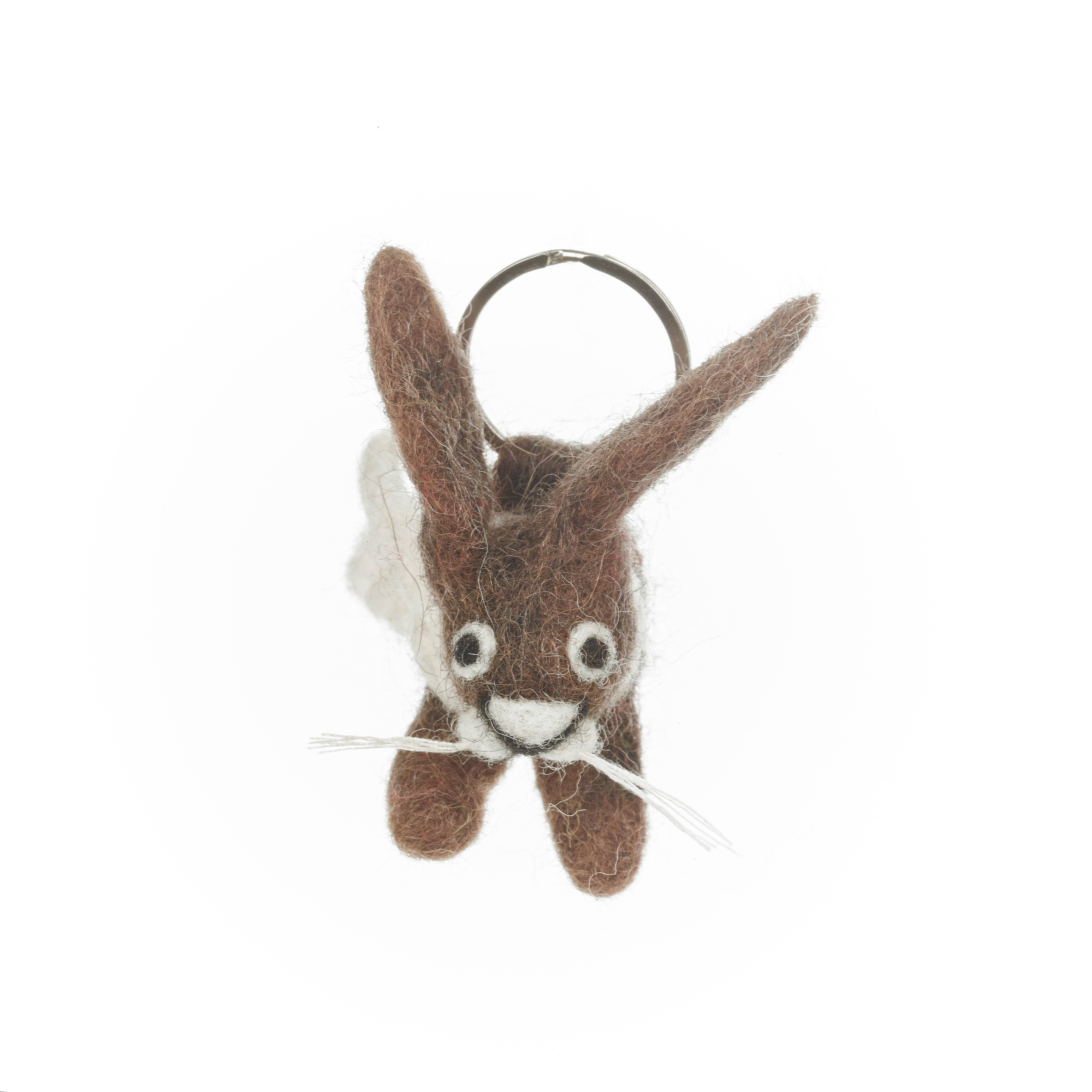 Felt So Good – wholesale Keychain – Unisex – Handmade Felt Fair trade Herbie Hare Keyring2