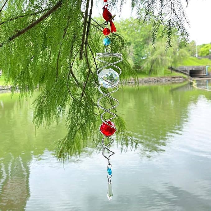 Gypsy Soul - Wholesale Wind Spinner - Stainless Steel Crystal Wind Spinners with Adorn Charms2