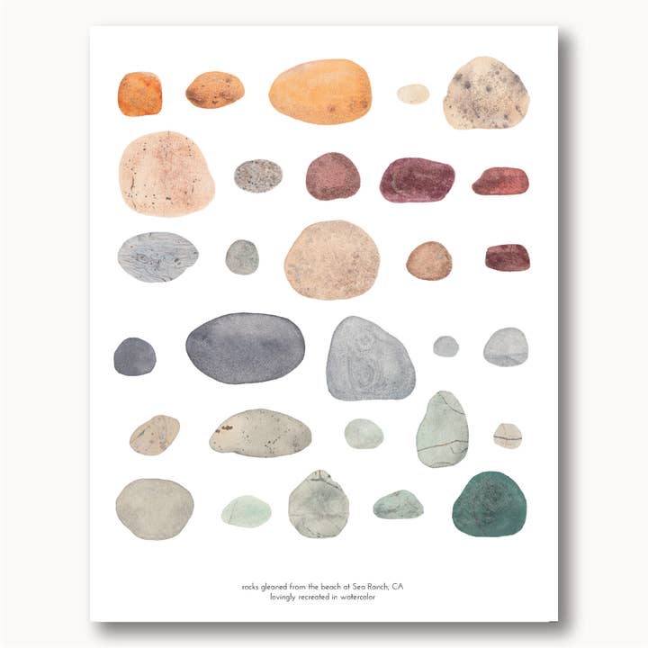 Sea Ranch Rock Print for wholesale by Sophie Tivona Paper