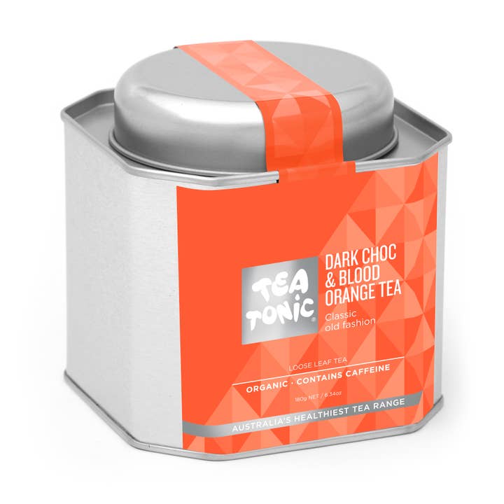 Blood Orange & Dark Choc Tea - Loose Leaf Tin for wholesale by Tea Tonic