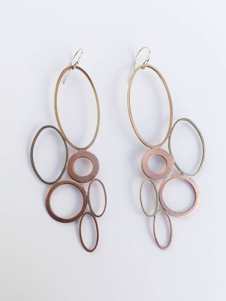 Letvægts geometri øreringe for engroshandel hos PGJewelryArt