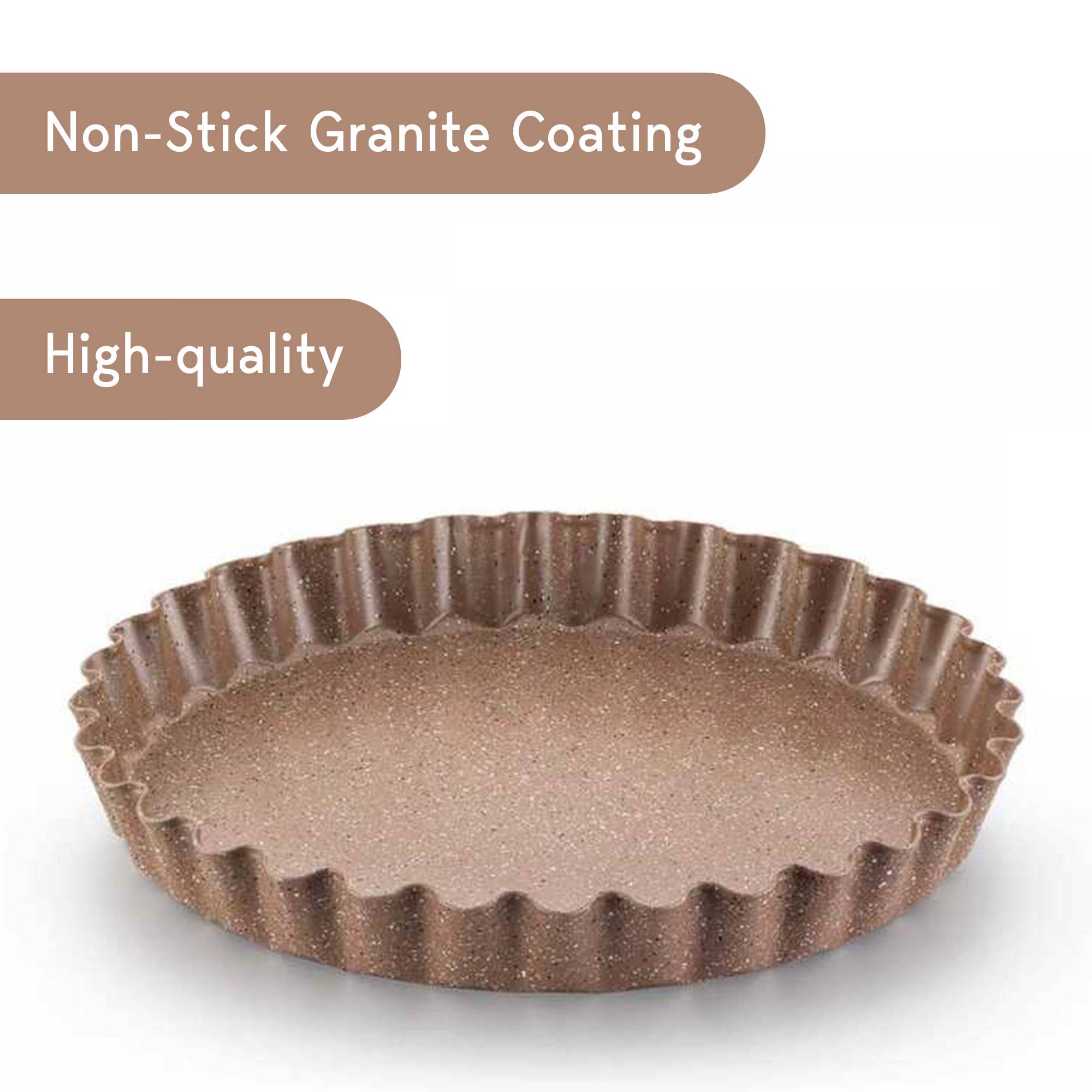 Hakan - Vente Plats de cuisson - Moule à tarte et quiche Korkmaz en granit, plateau antiadhésif2