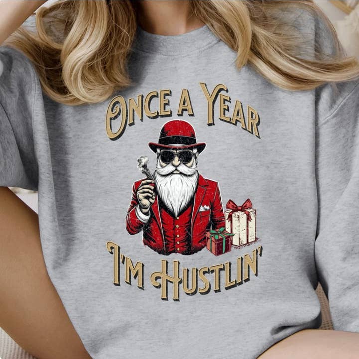 Hustlin Uma vez por Ano por atacado de Circus Threads LLC